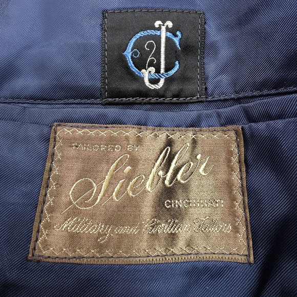 Vintage Siebler Custom Luxury Tailored Military Jacket Mens Medium 1951 USA Blue - Picture 3 of 16